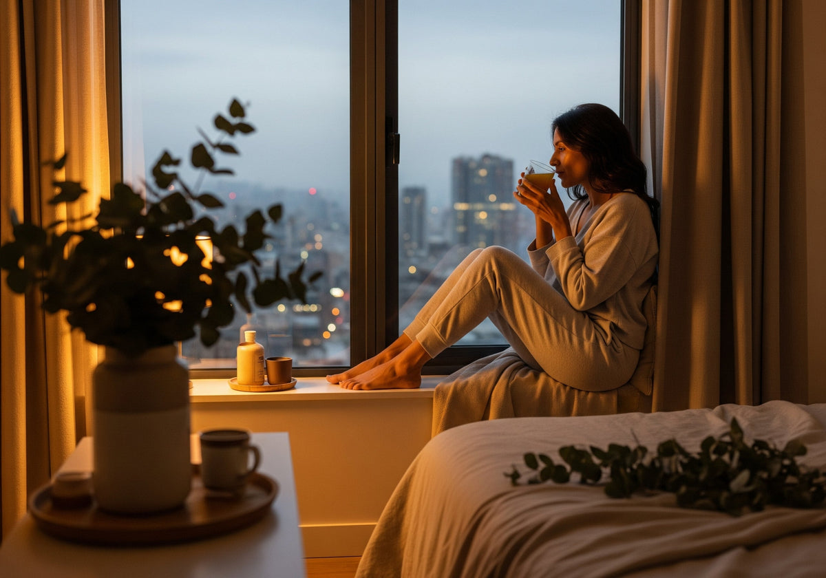 Calm Shot Bedtime Ritual for Lowering Cortisol and Sleeping Better