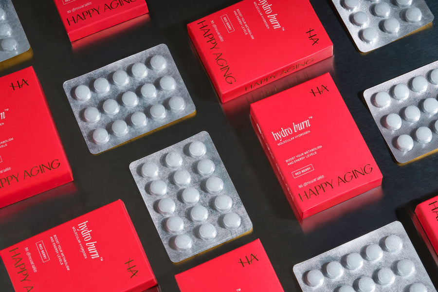 Hydro Burn tablets and blister packs