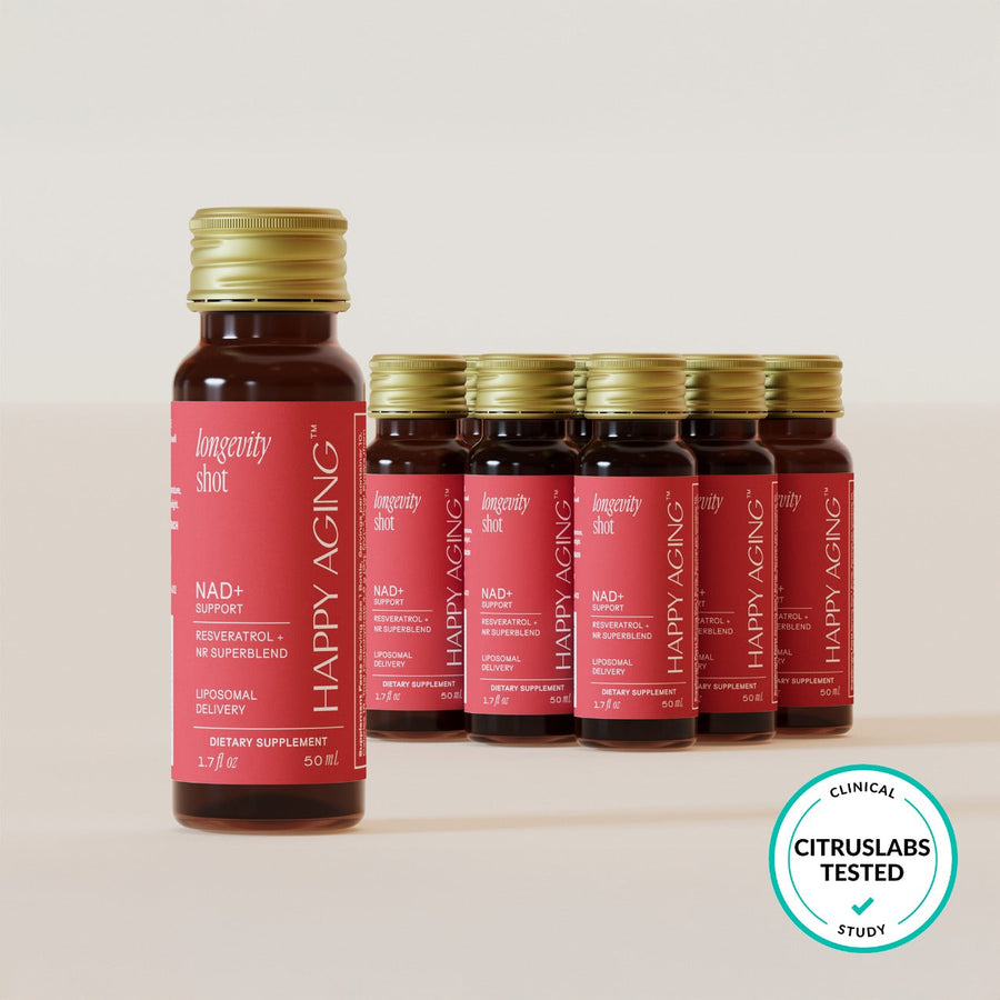 NAD+ Longevity Shot bottles