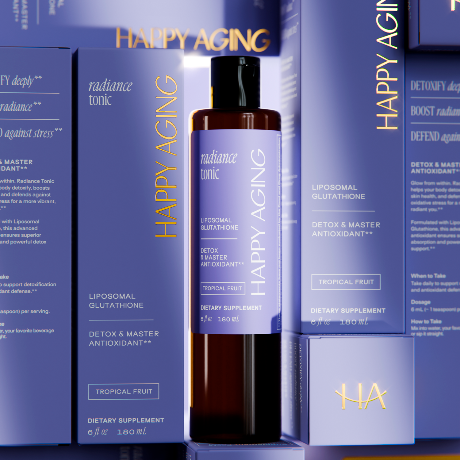 Happy Aging Radiance Tonic Liposomal Glutathione