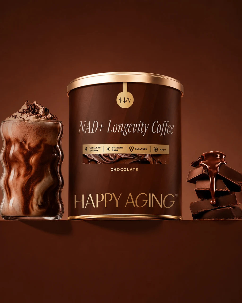 NAD+ Longevity Coffee, prepared