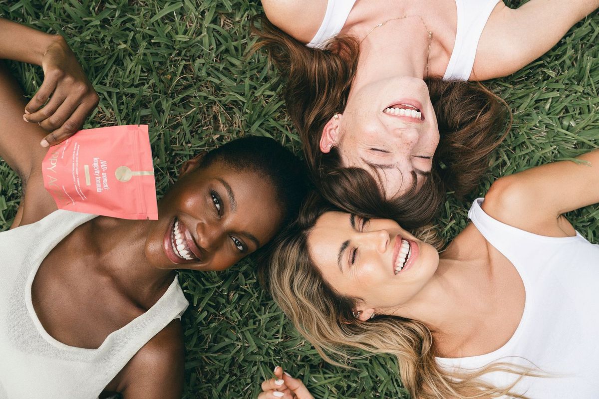 Three women in their forties, together